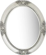 vidaXL Oglindă de perete în stil baroc, argintiu, 50 x 60 cm