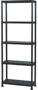 Raft din plastic cu 5 niveluri, 60 x 30 x 181 cm, 5 etaje