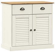 vidaXL Servantă cu sertare „VIGO” 78x40x75 cm, alb, lemn masiv de pin