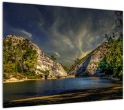 Tablou peisajului cu lac (70x50 cm), în 40 de alte dimensiuni noi