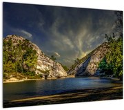Tablou peisajului cu lac (70x50 cm)