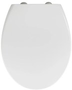 WENKO 22973100-WC Capac WC DELOS, 44,5 x 37,5 cm, alb/argintiu