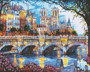 Pictura pe numere cu un cadru "Praga" 50x40 cm