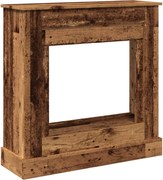 vidaXL Mască de șemineu, lemn vechi, 90x30x90 cm, lemn prelucrat