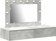vidaXL Masă de Machiaj cu sertar Gri 100 x 40 x 70 cm Lemn compozit