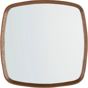 Oglinda decorativa design LUX Walnut Square 65x65cm