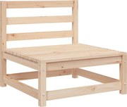 vidaXL Canapea de grădină fără cotiere, 70x70x67 cm, lemn masiv pin