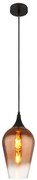 Pendul design modern LAVUS negru/cupru