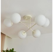 Lustră aplicată MOON, 6xE27/15W/230V, crem