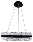 Lustră LED dimabilă pe cablu LED/80W/230V 3000-6500K negru + telecomandă