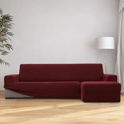 Huse super elastice HARMONIA bordo canapea cu otoman dreapta (l. 210 - 320 cm)