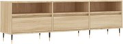 vidaXL Comodă TV, stejar sonoma, 150x30x44,5 cm, lemn prelucrat