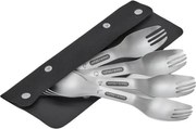 Set de furculițe argintiu din oțel inoxidabil 4 buc. Spork – Black + Blum