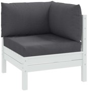 vidaXL Perne de paleți, 3 buc., melanj antracit, material textil