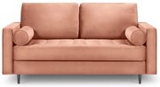 Canapea din catifea Milo Casa Santo, 174 cm, roz