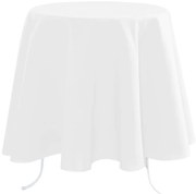 Față de masă albă rotundă NELSON, Ø 180 cm