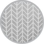 vidaXL Covor de exterior, ARAKIL gri, Ø160 cm, PP