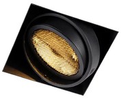 Spot încastrat negru cu 1 lumină GU10 AR111 Trimless - Oneon Honey