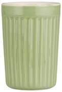 Cana ceramica cu striatii ESPRESSO MYNTE WASABI 100 ml verde