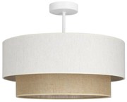 Lustră aplicată NATIA 1xE27/60W/230V alb/maro