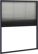 vidaXL Plasă insecte plisse de ferestre, antracit, 60x80 cm, aluminiu