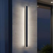 Aplică de perete LED pentru exterior MIRANA, 25W, 230V, 4000K, IP44, 120 cm, neagră