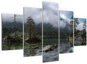 Tablou cu pomi în lac (150x105 cm)