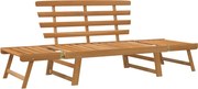 vidaXL Bancă de grădină 2-în-1, 190 cm, lemn masiv de acacia