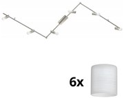 Spot LED Eglo MY CHOICE 6xE14/4W/230V crom/alb