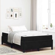 vidaXL Cadru de pat cu saltea Negru și Alb 120 x 190 cm Catifea