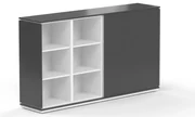 Dulap mediu Creator 202,2 x 44,5 x 115,5 cm, alb / antracit