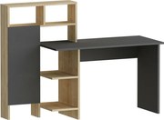 Masă de birou Bugra Anthracite and Oak