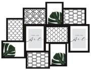 Ramă foto neagră de perete din plastic 55x45 cm