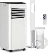 HOMCOM Aparat de aer condiționat portabil 7000 BTU: Răcire, Dezumidificator, Ventilator, Mod Noapte. | Aosom Romania