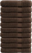 vidaXL Prosoape de saună premium, SOLUND 10 buc maro 80x200cm 600gsm