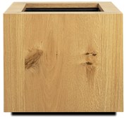 Ghiveci din lemn cu auto-irigare TAMMI, pătrat, mai multe variante - Hobby Flower Culoare: stejar natural, Dimensiuni: 40 x 40 x 35