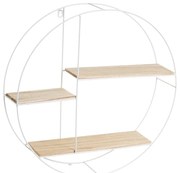 Raft alb/natural din lemn de paulownia – Casa Selección