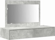 vidaXL Masă de Machiaj cu sertar Gri 100 x 40 x 70 cm Lemn compozit