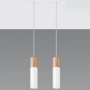 Lustră pe cablu PABLO 2xGU10/40W/230V alb