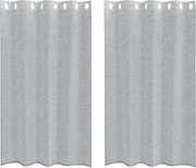 vidaXL Cortină din Voile 2 pcs Gri închis 175 x 140 cm Poliester