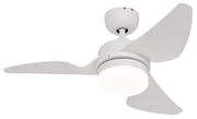 Ventilator de tavan alb 86,7 cm incl. LED Dimmable cu telecomandă - Yuki