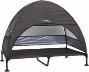 vidaXL Pat pentru câini ridicat Manual Maro 127 x 81 x 108 cm