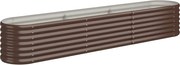 vidaXL Strat înălțat grădină 224x40x36 cm oțel galvanizat