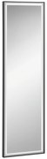 HOMCOM Oglindă de Perete dim. 120L x 35l cm - Film de Securitate Anti Explozie, Sistem de Atașare Inclus - Cadru Aliaj Aluminiu Negru | Aosom Romania