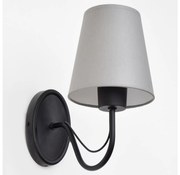 Lampă de perete MALBO 1xE27/60W/230V gri/negru