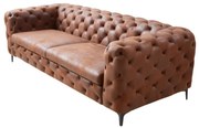 Canapea design Chesterfield, Microfibra, Maro Antic, MODERN BAROCK