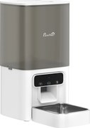 PawHut Distribuitor Automat pentru Pisici, 4.5L WiFi cu Timer, Programabil pentru 1-10 Mese, Hrănitor Automat cu Înregistrare Vocală și Alimentare Dublă pentru Pisici și Câini de Talie Mică | Aosom Romania
