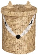 Cos pentru jucarii cu capac, in forma de vulpe, 37 cm