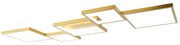 Plafoniera aurie cu LED inclus, cu dimmer pe 3 trepte, 5 lumini - Lejo