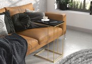 Masuta cafea, DRU, ADRK Furniture (Culoare: Negru / Alb)